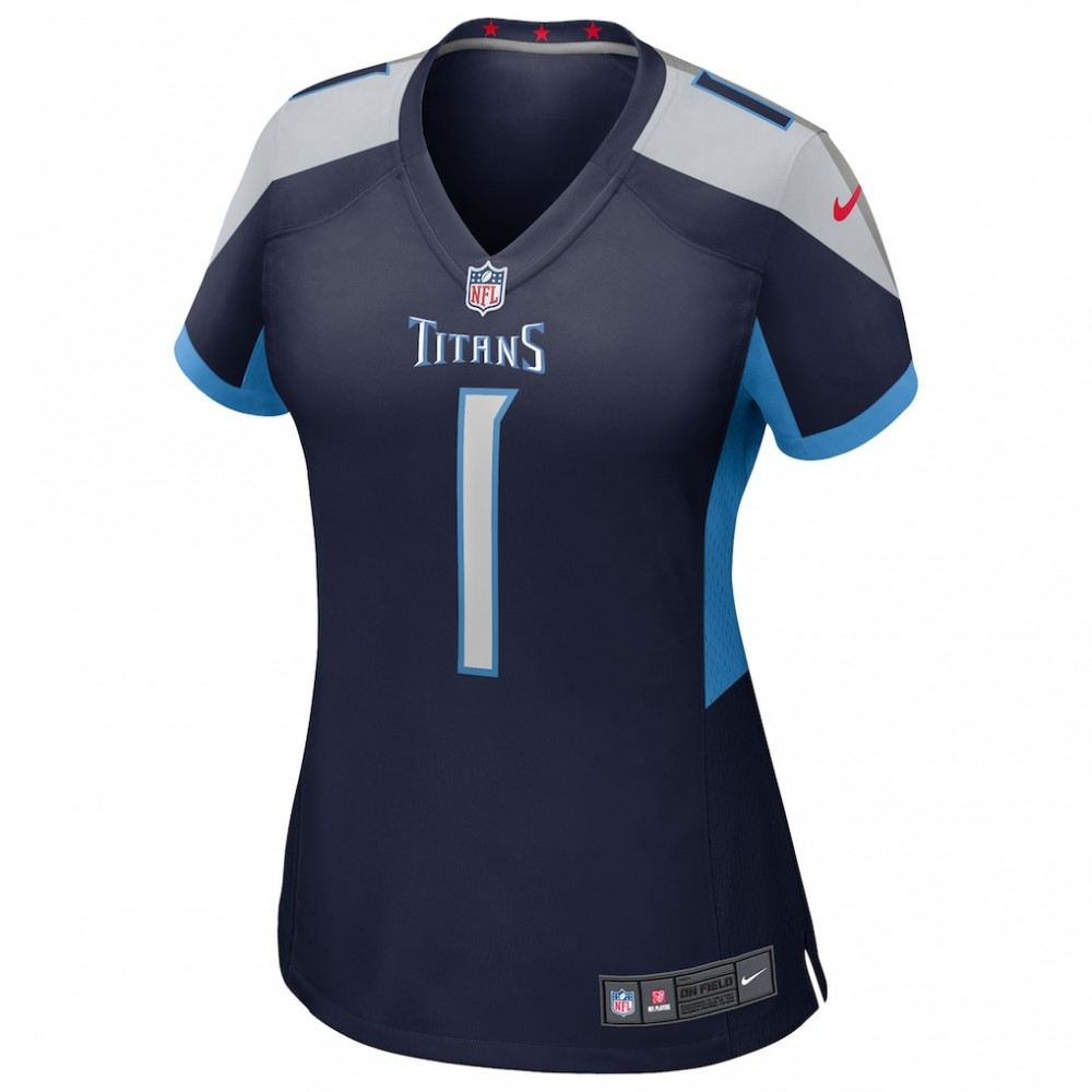 Cameron Ward Tennessee Titans Nike Women's 2025 NFL Draft First Round Pick Alternate Game Jersey - Navy-GridironStore
